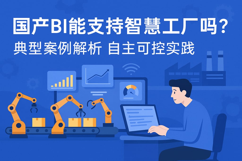 国产BI能支持智慧工厂吗？典型案例解析自主可控实践