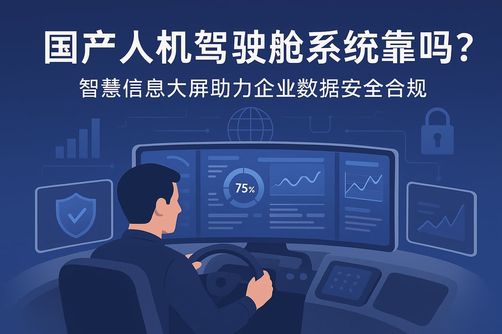 国产人力驾驶舱系统靠谱吗？智慧信息大屏助力企业数据安全合规