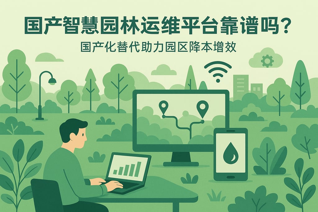 国产智慧园林运维平台靠谱吗？国产化替代助力园区降本增效