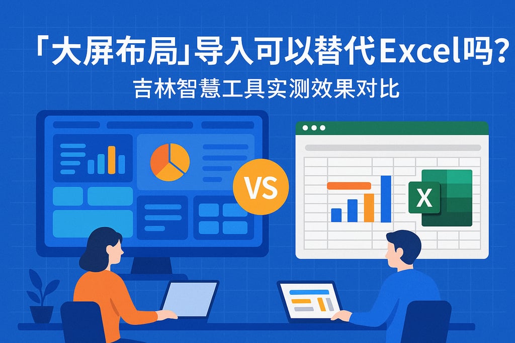大屏布局导入可以替代Excel吗？吉林智慧工具实测效果对比