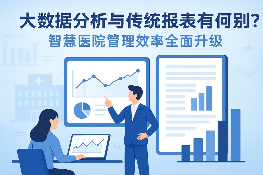 大数据分析与传统报表有何区别？智慧医院管理效率全面升级