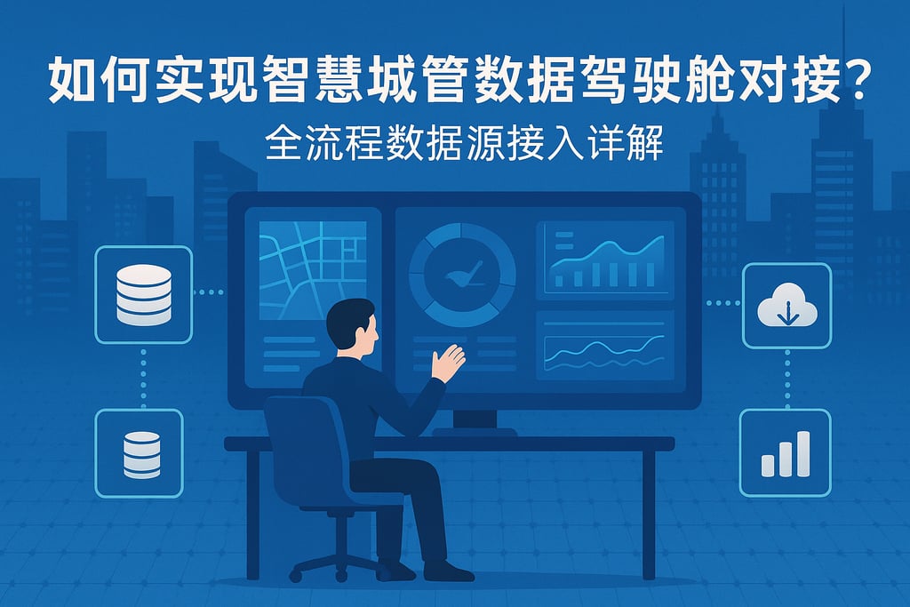 如何实现智慧城管数据驾驶舱对接？全流程数据源接入详解
