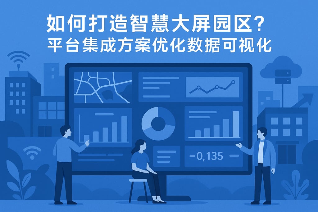 如何打造智慧大屏园区？平台集成方案优化数据可视化
