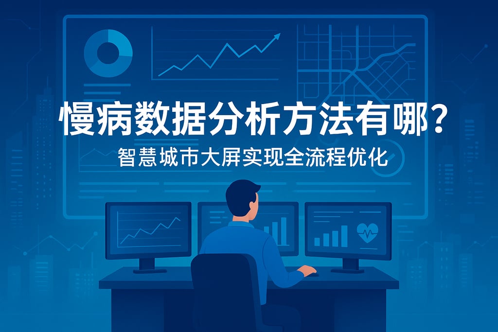 慢病数据分析方法有哪些？智慧城市大屏实现全流程优化