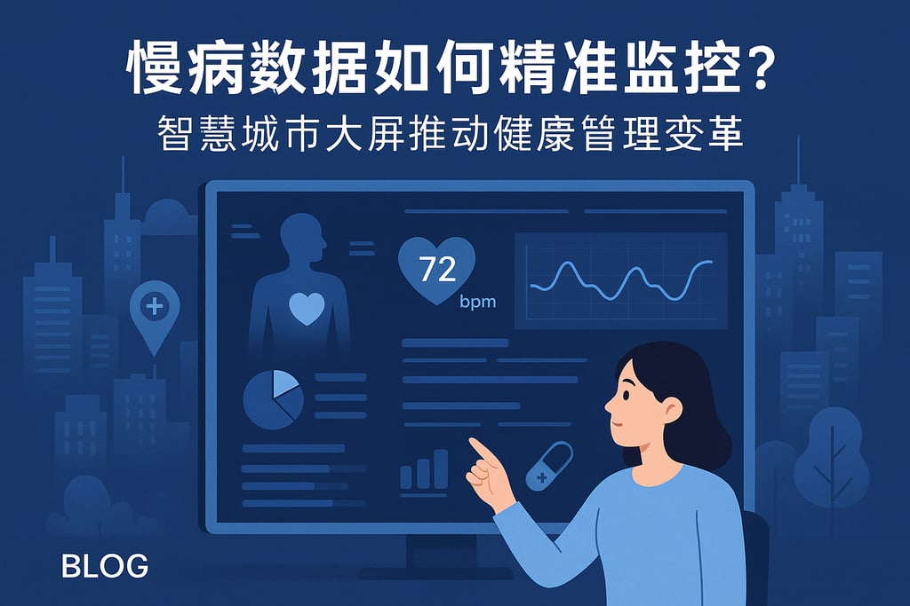 慢病数据如何精准监控？智慧城市大屏推动健康管理变革