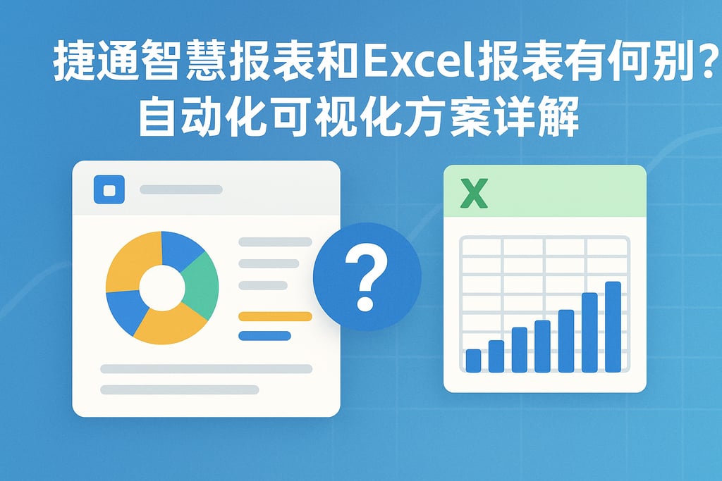 捷通智慧报表和Excel报表有何区别？自动化可视化方案详解