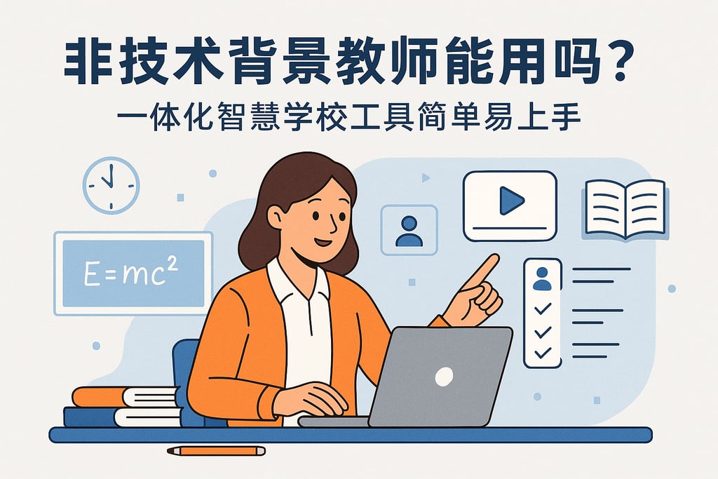 教师非技术背景能用吗？一体化智慧学校工具简单易上手