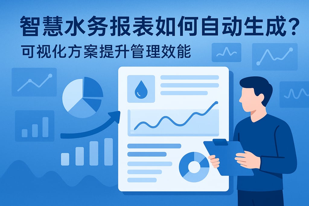 数字化智慧水务报表如何自动生成？可视化方案提升管理效能