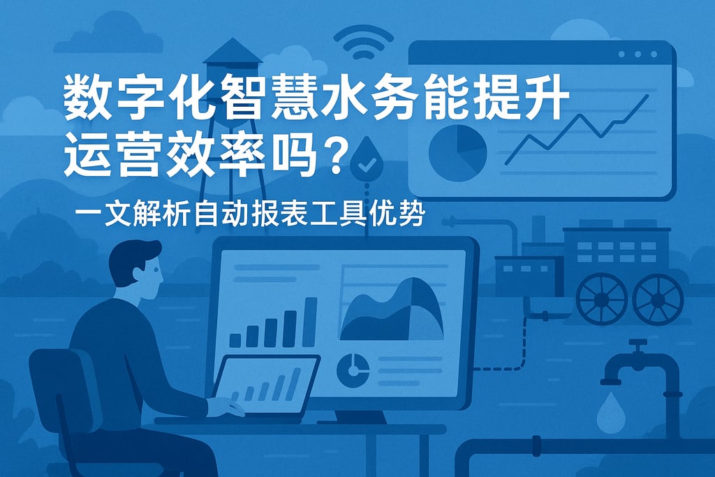 数字化智慧水务能提升运营效率吗？一文解析自动报表工具优势