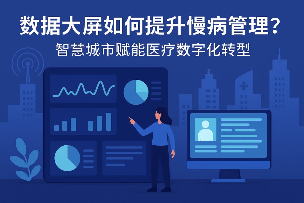数据大屏如何提升慢病管理？智慧城市赋能医疗数字化转型