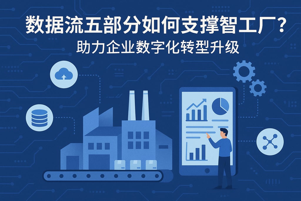 数据流五部分如何支撑智慧工厂？助力企业数字化转型升级