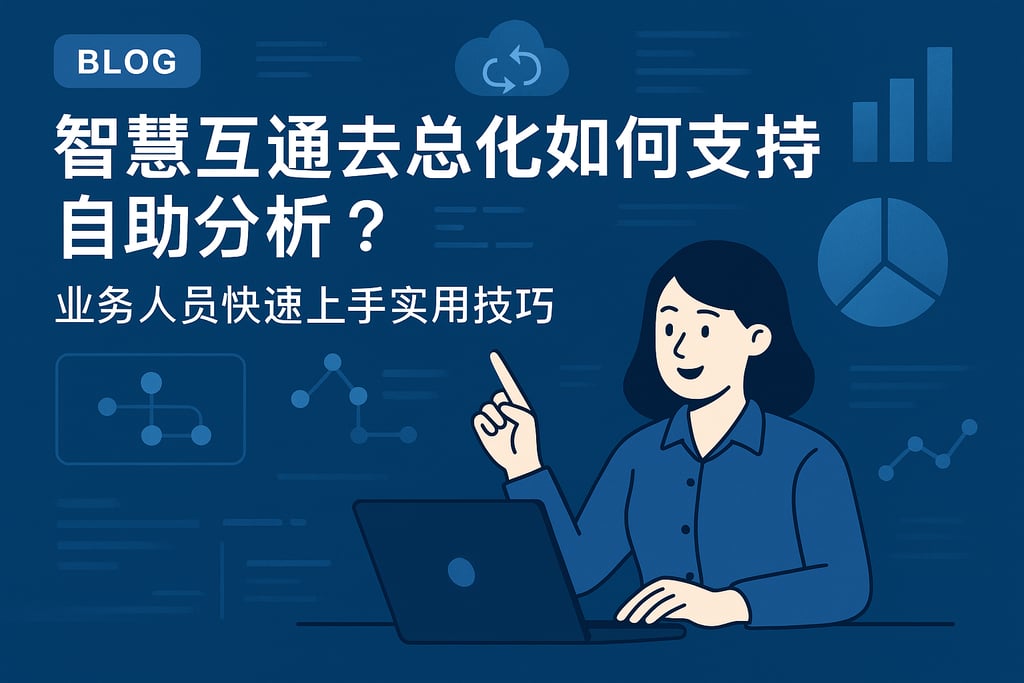 智慧互通去总化如何支持自助分析？业务人员快速上手实用技巧