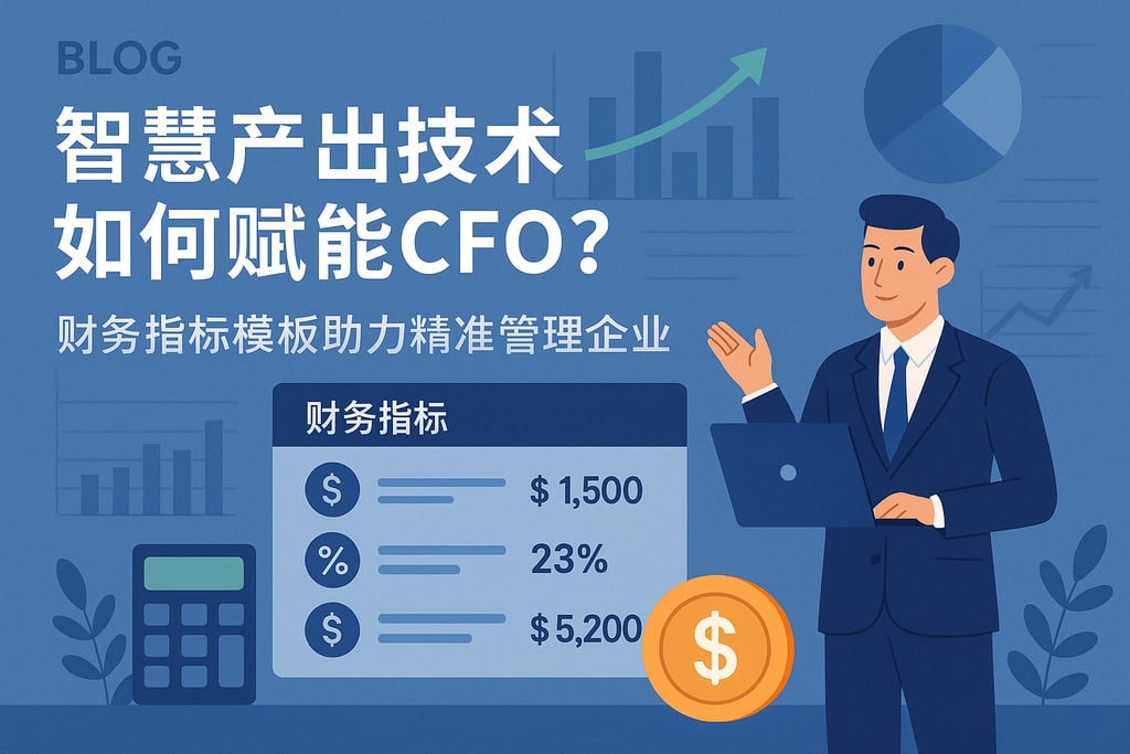 智慧产出技术如何赋能CFO？财务指标模板助力精准管理企业