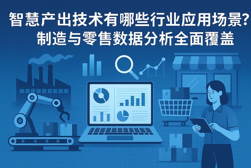 智慧产出技术有哪些行业应用场景？制造与零售数据分析全面覆盖