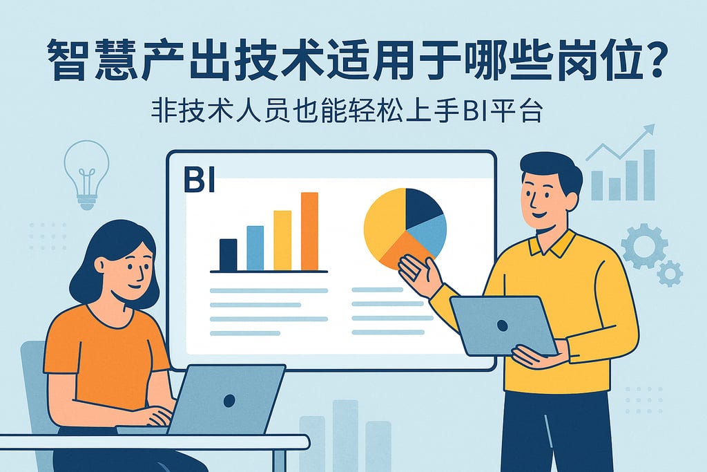 智慧产出技术适用于哪些岗位？非技术人员也能轻松上手BI平台