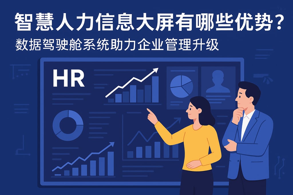 智慧人力信息大屏有哪些优势？数据驾驶舱系统助力企业管理升级