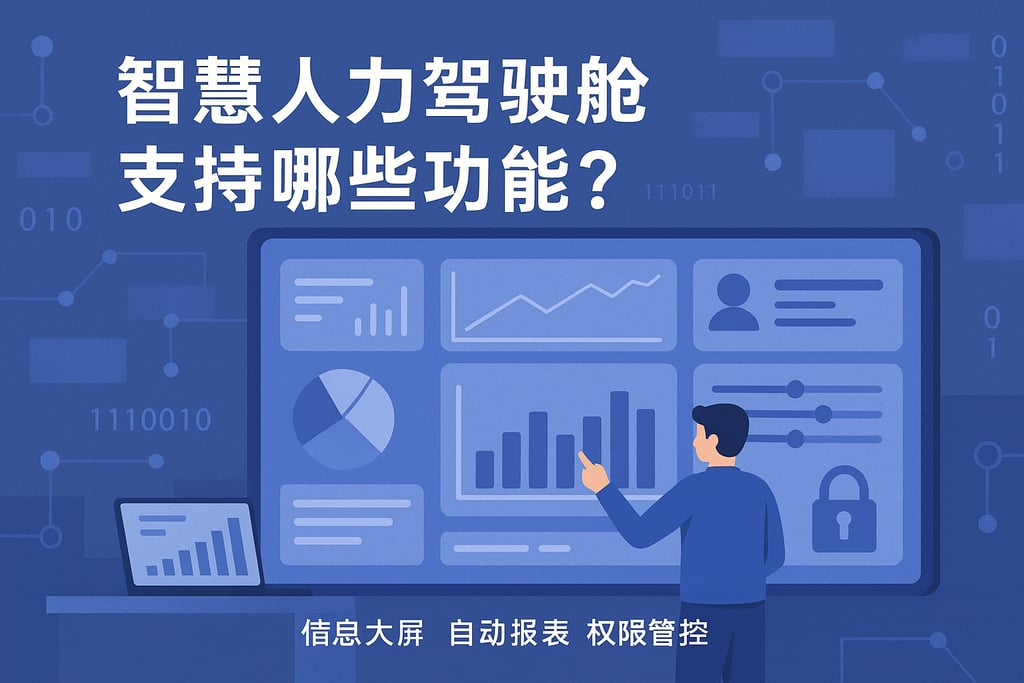 智慧人力驾驶舱支持哪些功能？信息大屏系统实现自动报表与权限管控