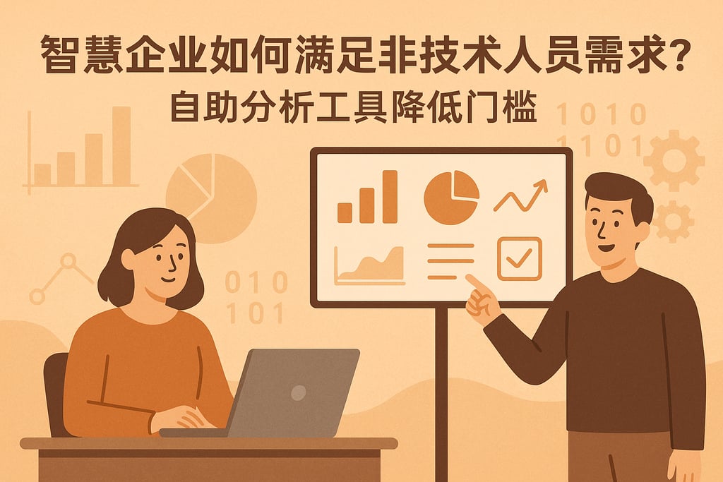 智慧企业如何满足非技术人员需求？自助分析工具降低门槛