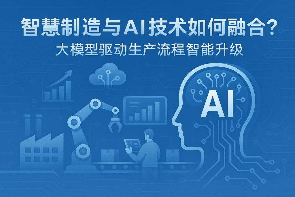 智慧制造与AI技术如何融合？大模型驱动生产流程智能升级
