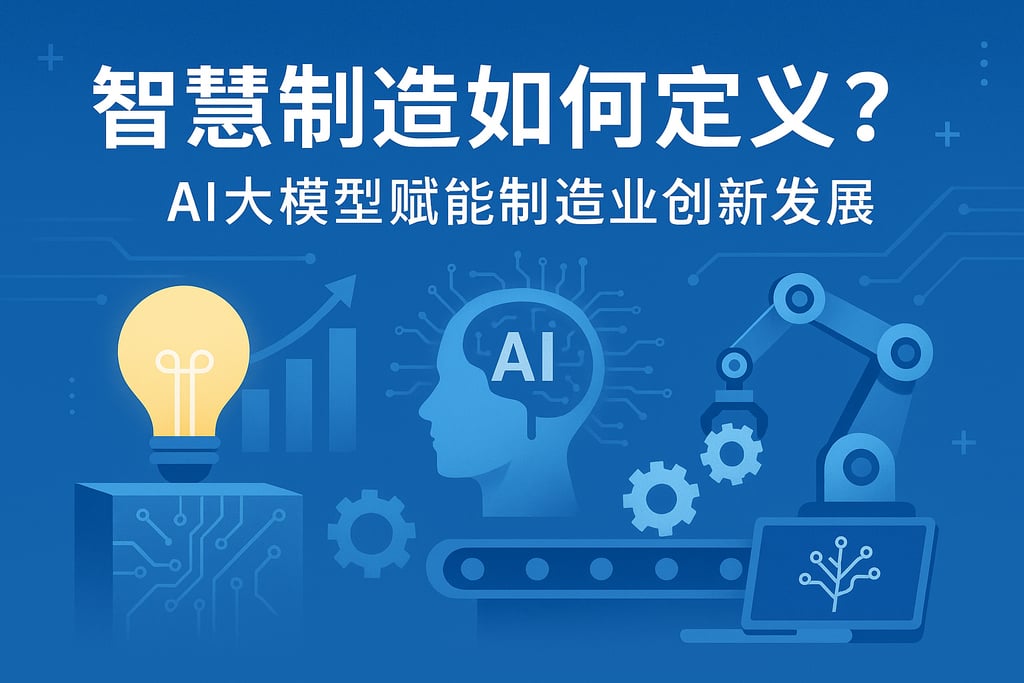 智慧制造定义怎么区分？AI大模型赋能制造业创新发展