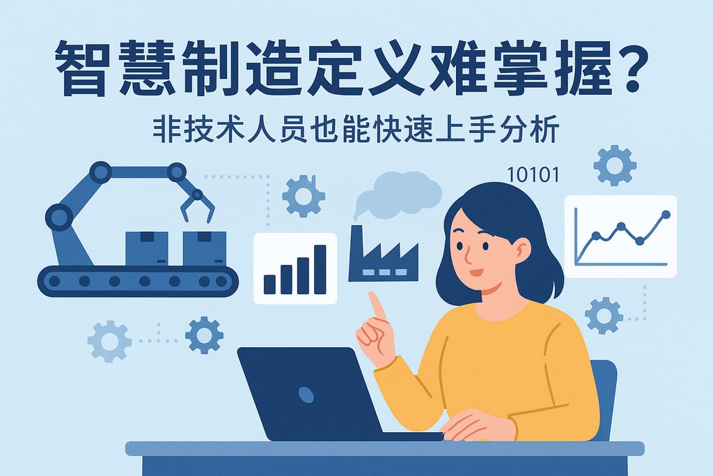 智慧制造定义难掌握吗？非技术人员也能快速上手分析
