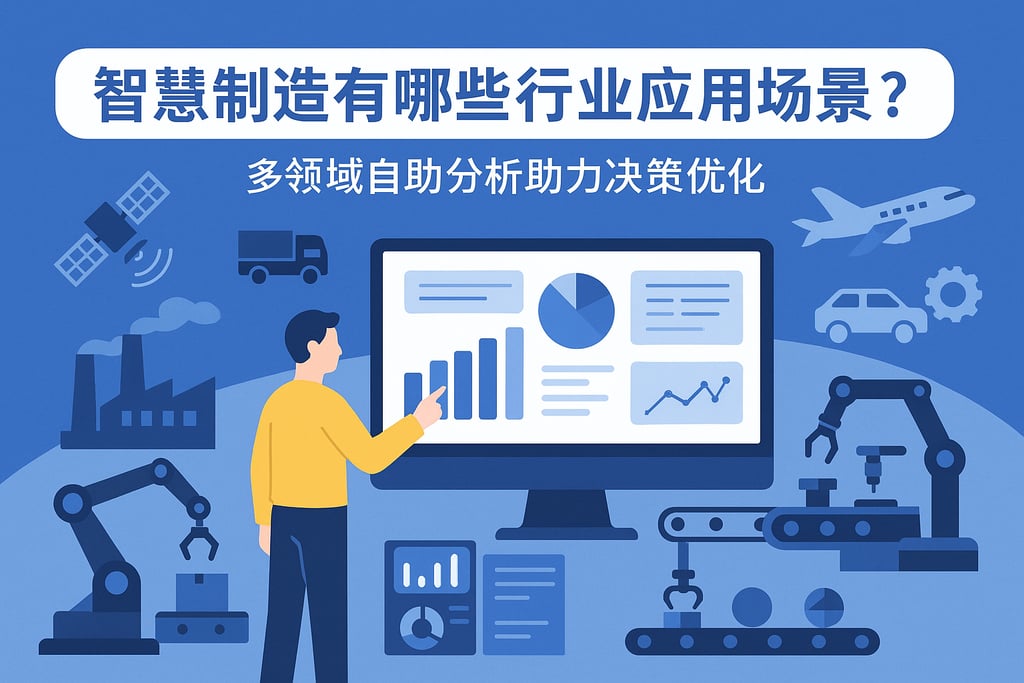 智慧制造有哪些行业应用场景？多领域自助分析助力决策优化
