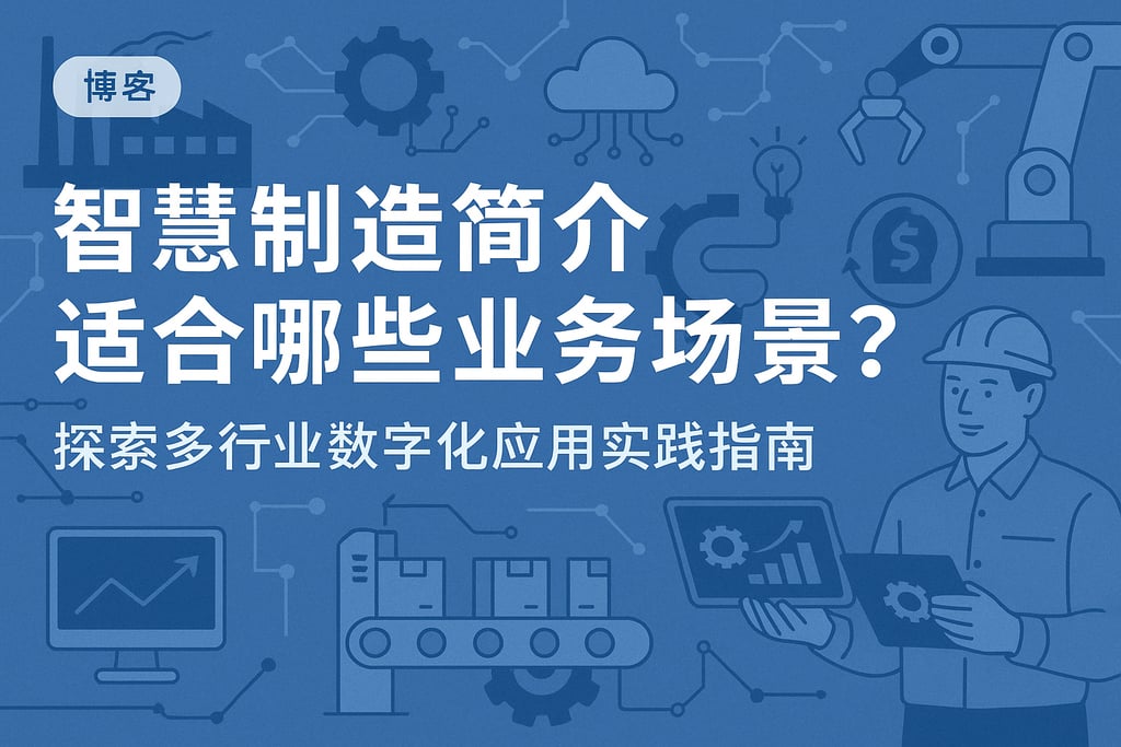 智慧制造简介适合哪些业务场景？探索多行业数字化应用实践指南