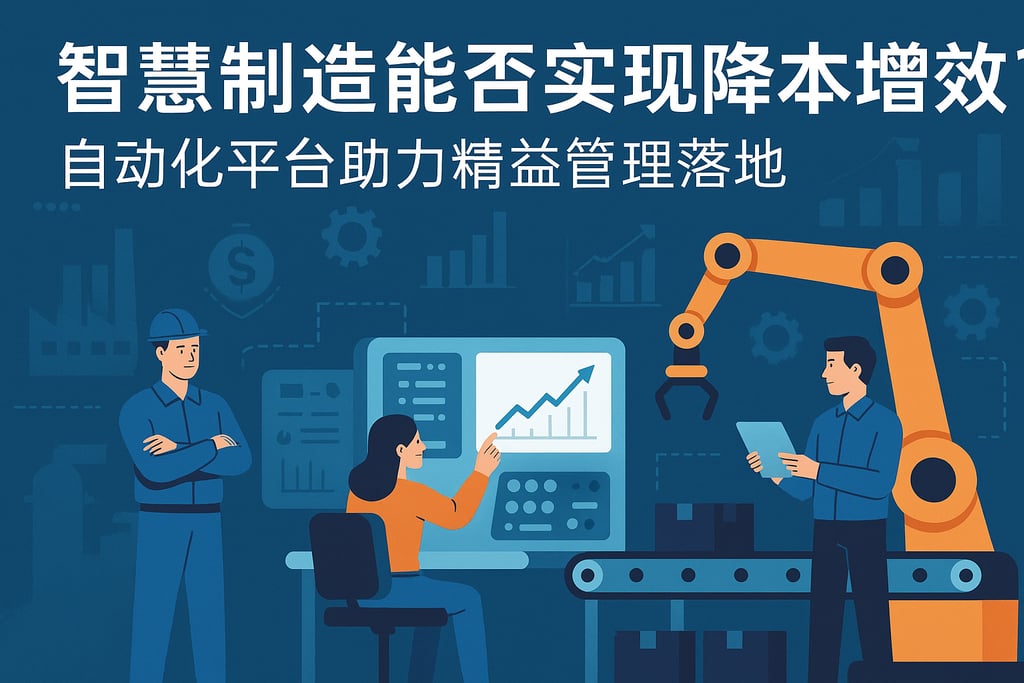 智慧制造能否实现降本增效？自动化平台助力精益管理落地