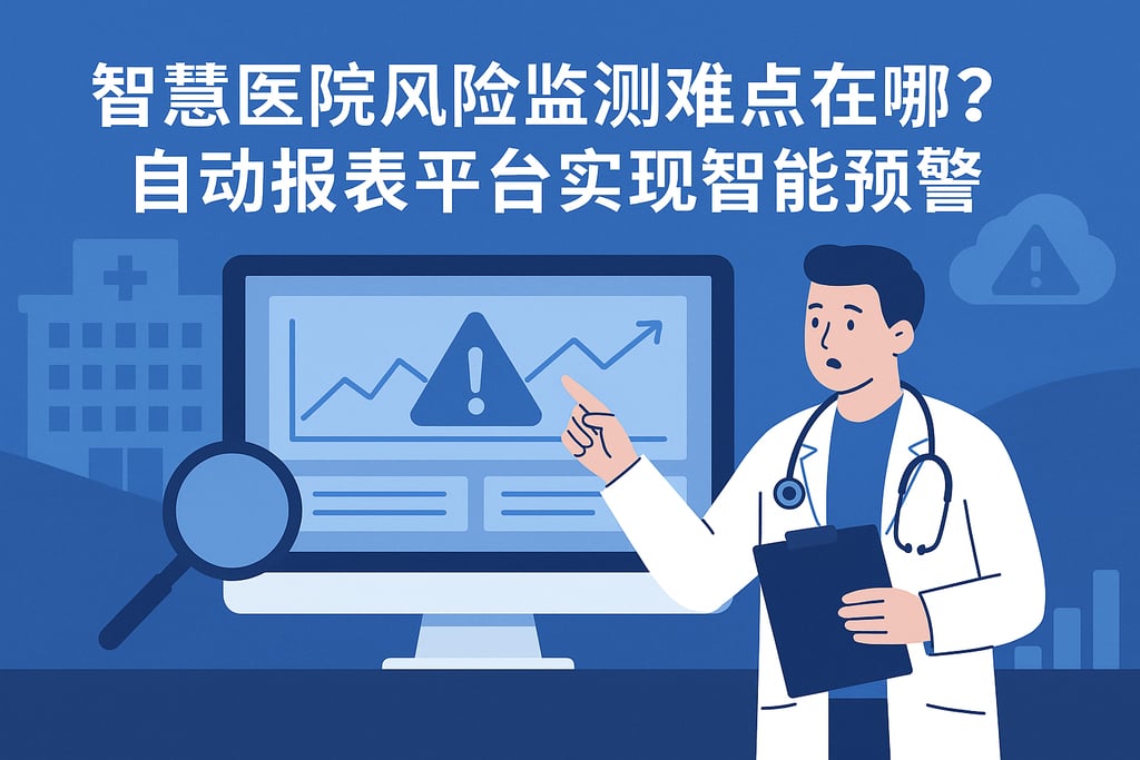 智慧医院风险监测难点在哪？自动报表平台实现智能预警