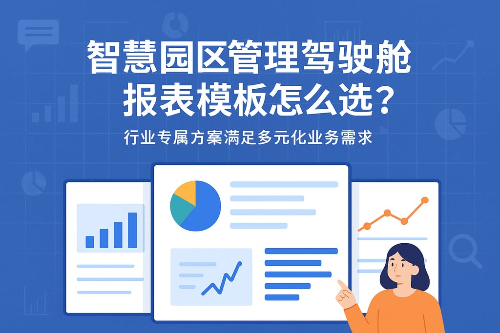 智慧园区管理驾驶舱报表模板怎么选？行业专属方案满足多元化业务需求