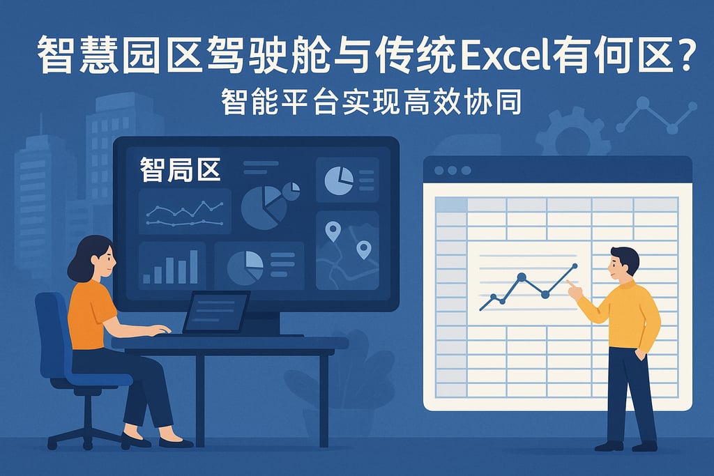 智慧园区驾驶舱与传统Excel有何区别？智能平台实现高效协同