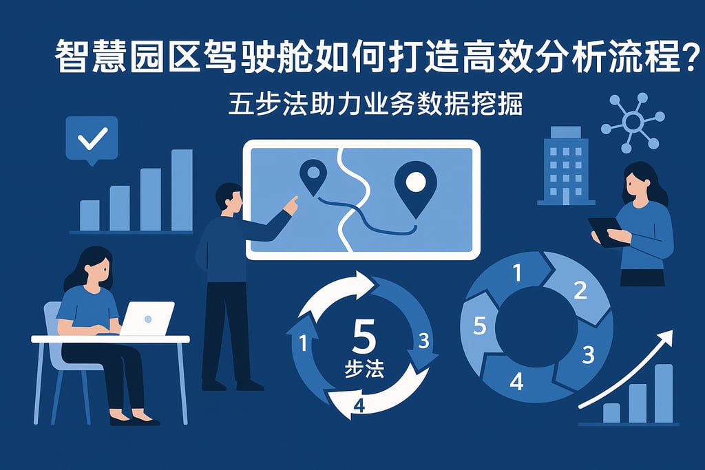 智慧园区驾驶舱如何打造高效分析流程？五步法助力业务数据挖掘
