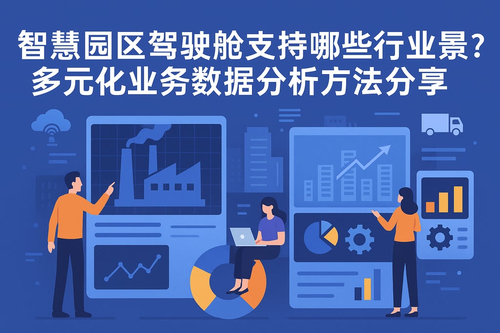 智慧园区驾驶舱支持哪些行业场景？多元化业务数据分析方法分享