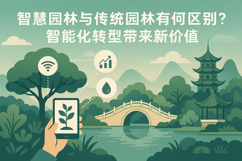 智慧园林与传统园林有何区别？智能化转型带来新价值