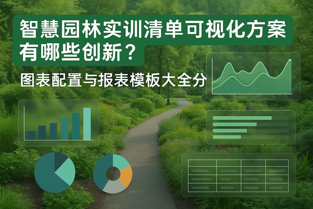 智慧园林实训清单可视化方案有哪些创新？图表配置与报表模板大全分享