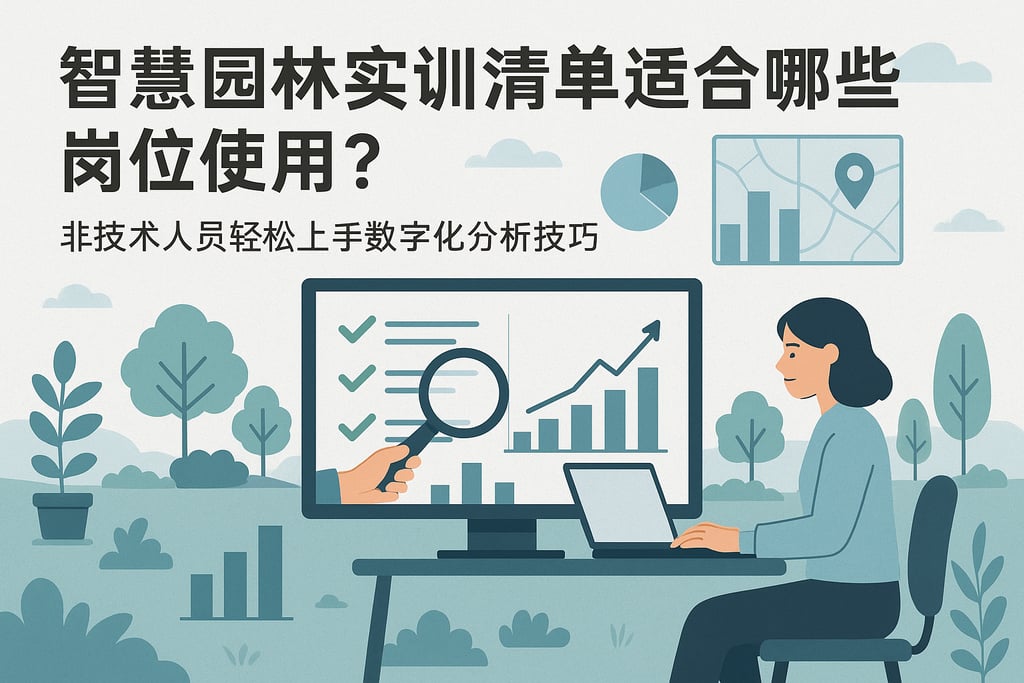 智慧园林实训清单适合哪些岗位使用？非技术人员轻松上手数字化分析技巧
