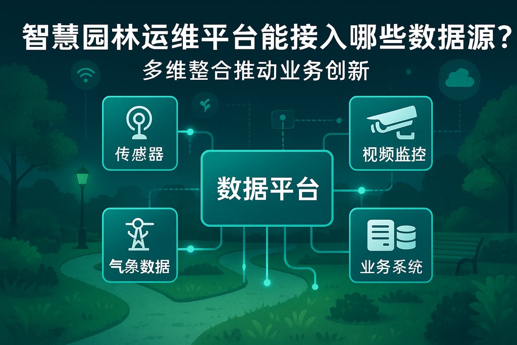 智慧园林运维平台能接入哪些数据源？多维整合推动业务创新