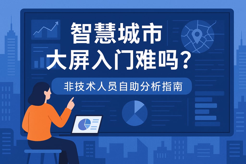 智慧城市大屏入门难吗？非技术人员自助分析指南