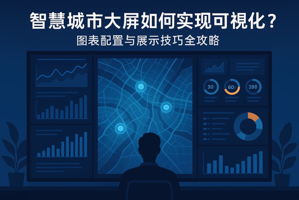 智慧城市大屏如何实现可视化？图表配置与展示技巧全攻略