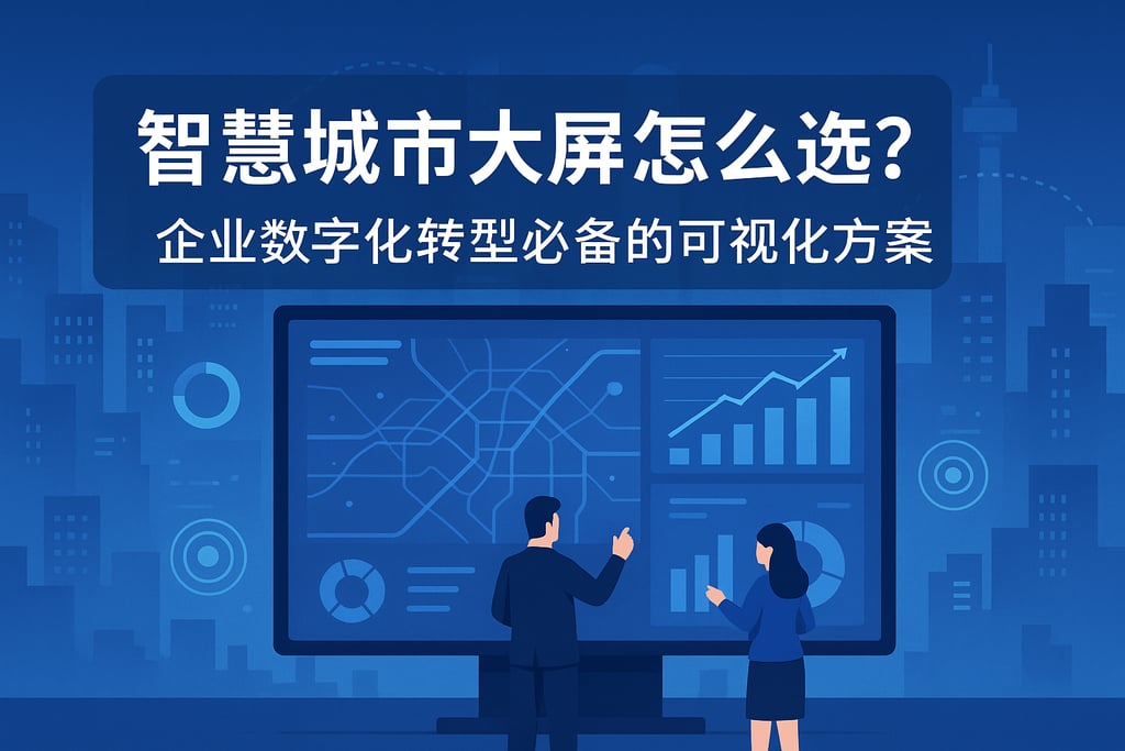 智慧城市大屏怎么选？企业数字化转型必备的可视化方案