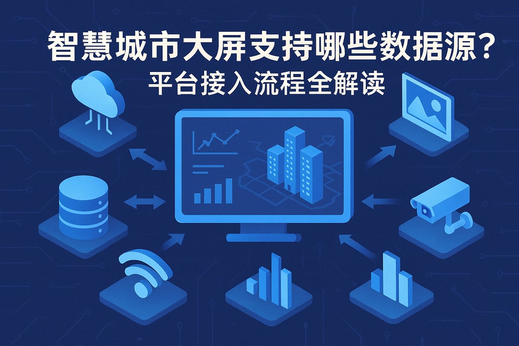 智慧城市大屏支持哪些数据源？平台接入流程全解读