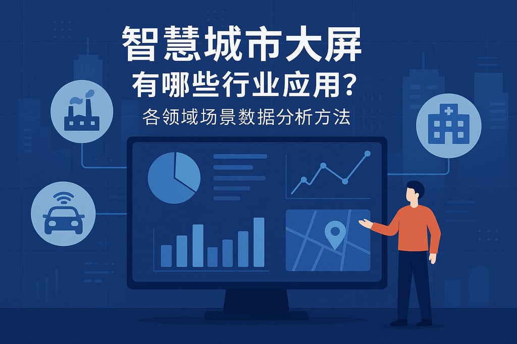 智慧城市大屏有哪些行业应用？各领域场景数据分析方法