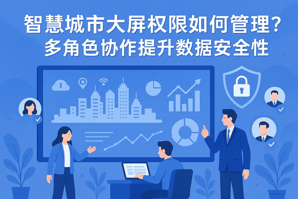 智慧城市大屏权限如何管理？多角色协作提升数据安全性