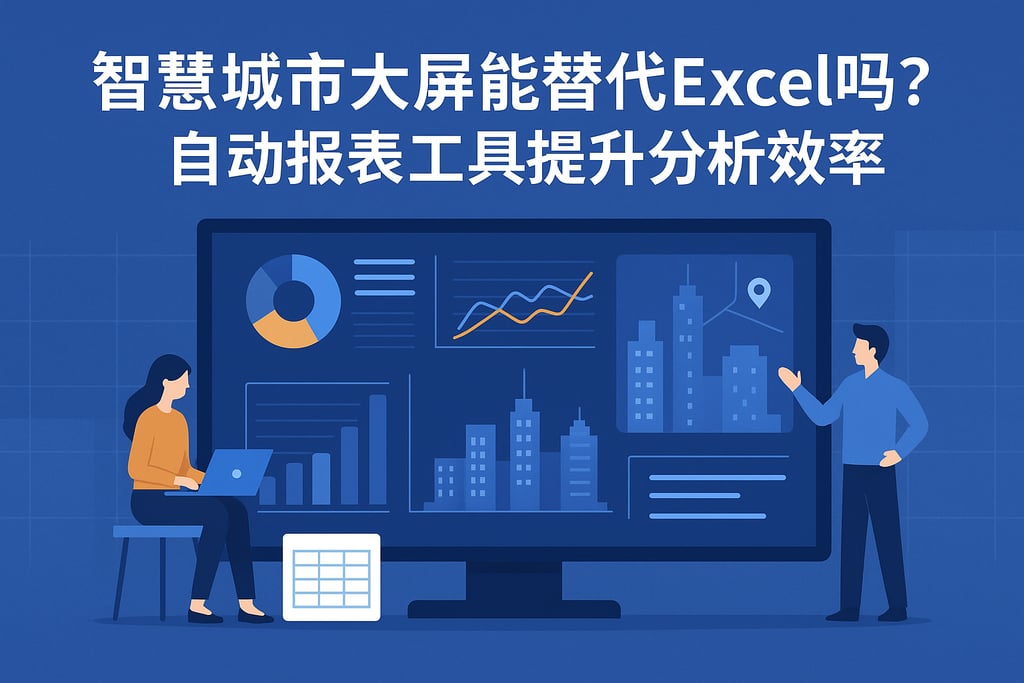 智慧城市大屏能替代Excel吗？自动报表工具提升分析效率
