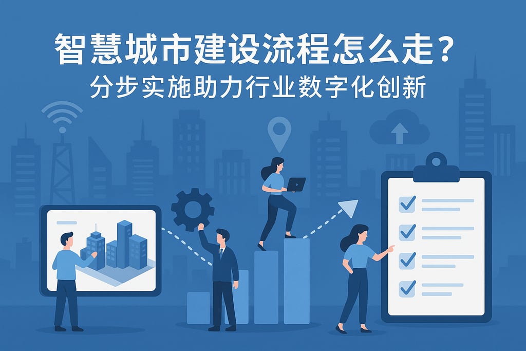 智慧城市建设流程怎么走？分步实施助力行业数字化创新