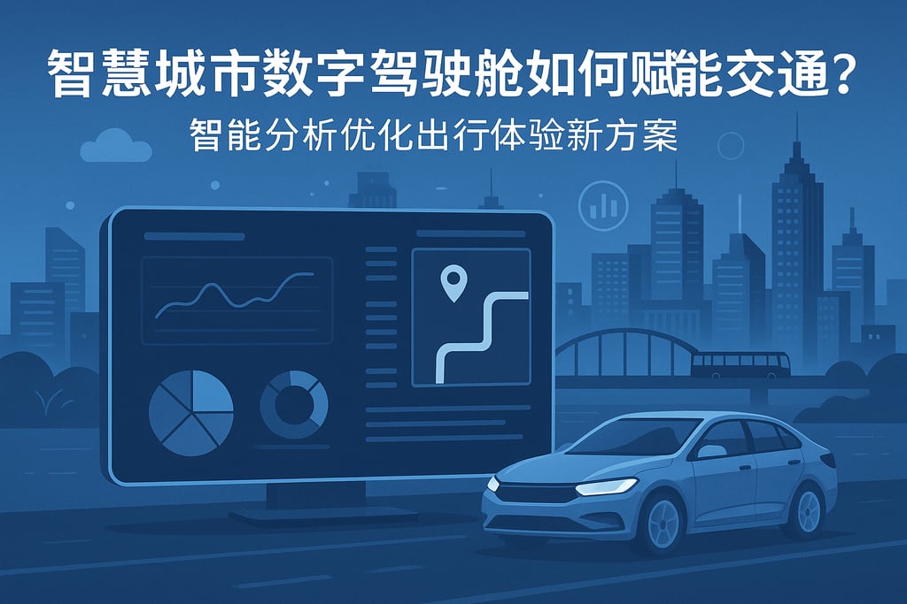 智慧城市数字驾驶舱如何赋能交通？智能分析优化出行体验新方案