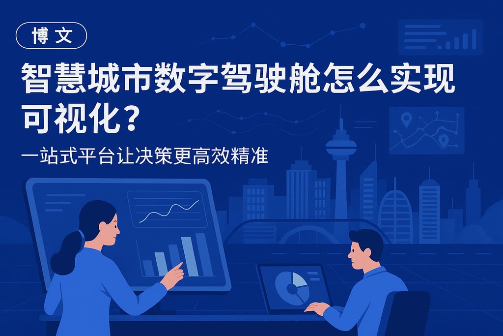 智慧城市数字驾驶舱怎么实现可视化？一站式平台让决策更高效精准