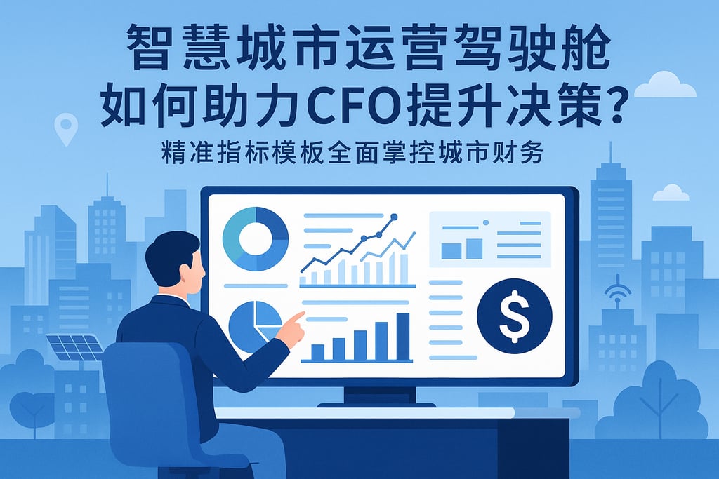 智慧城市运营驾驶舱如何助力CFO提升决策？精准指标模板全面掌控城市财务