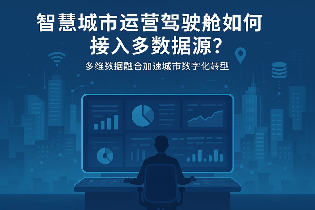 智慧城市运营驾驶舱如何接入多数据源？多维数据融合加速城市数字化转型