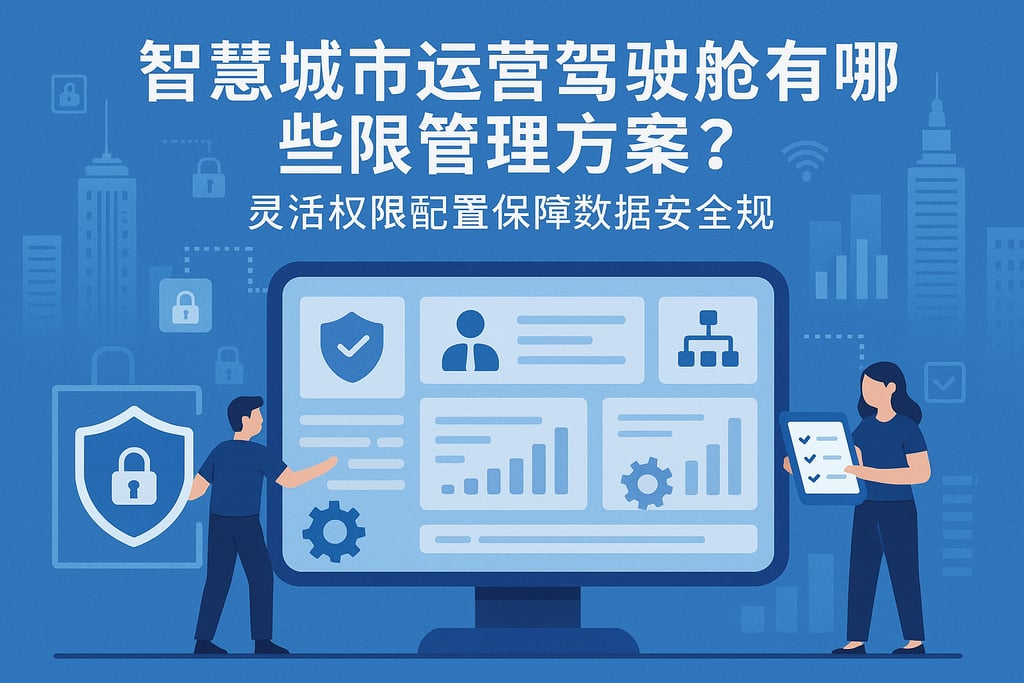 智慧城市运营驾驶舱有哪些权限管理方案？灵活权限配置保障数据安全合规